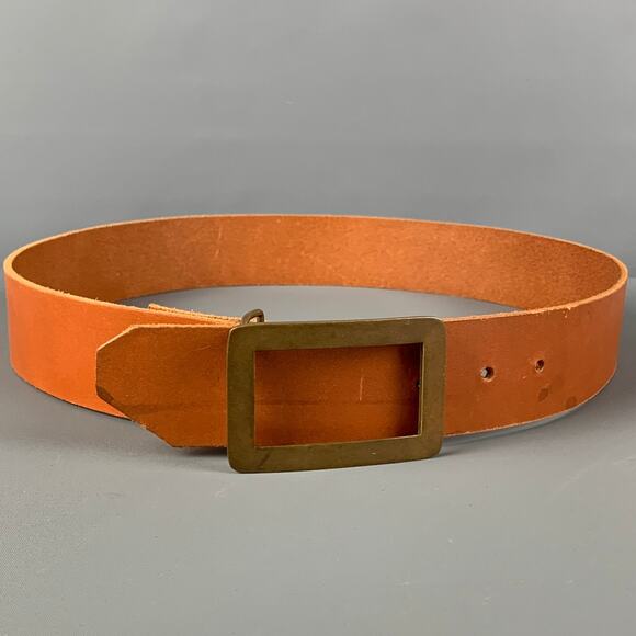 VINTAGE Size 32 Tan Leather Belt - Picture 1 of 4